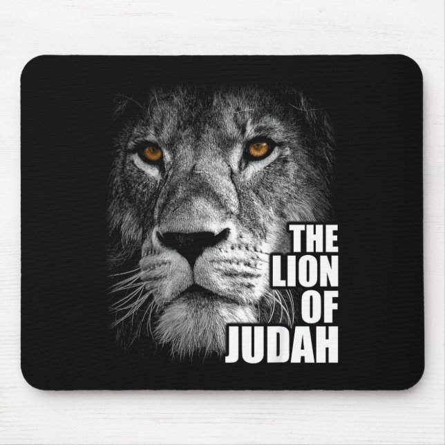 Alfombrilla De Ratón Lion Of Judah Jesus Christian Faith Over Fear  (Frente)