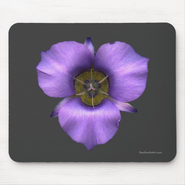 Alfombrilla De Ratón Lirio de Mariposa Mousepad, Brown (Frente)