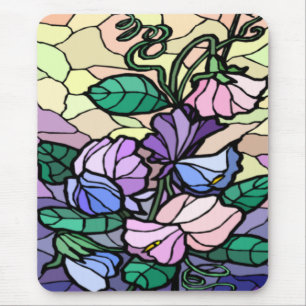 Alfombrilla De Ratón Lirio De Vidrio Alterno Del Mousepad De Campo