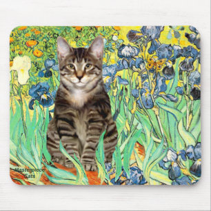 Alfombrilla De Ratón Lirios - gato tigre tabby 30