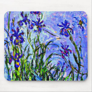 Alfombrilla De Ratón Lirios Lilas por Claude Monet