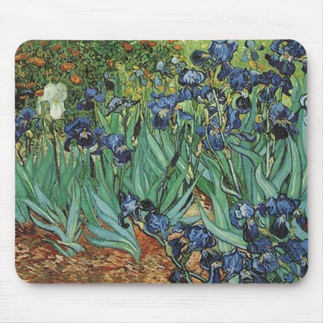 Alfombrilla De Ratón Lirios Vincent van Gogh (Frente)
