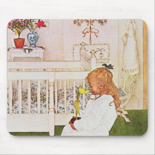 Alfombrilla De Ratón Lisbeth con un tulipán amarillo