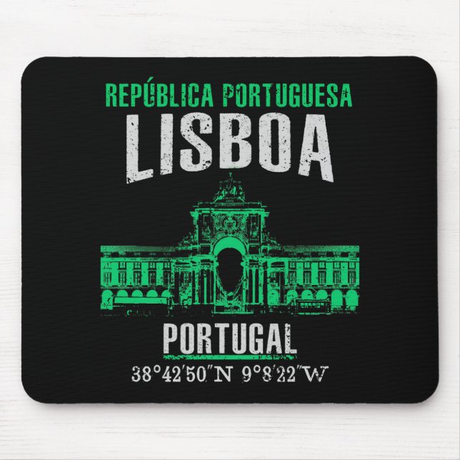 Alfombrilla De Ratón Lisboa (Frente)
