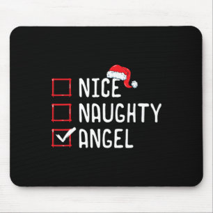 Alfombrilla De Ratón Lista de Navidades de Nice Naughty Angel