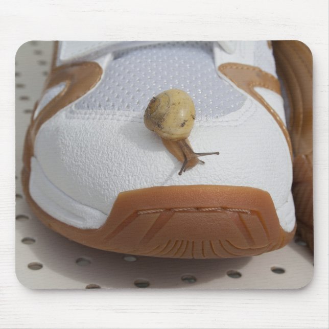 Alfombrilla De Ratón Listo Para La Carreras Del Caracol (Frente)