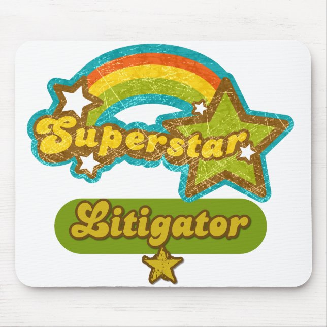 Alfombrilla De Ratón Litigator de la superestrella (Frente)