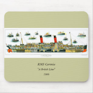 Alfombrilla De Ratón Litografía de época British Ocean Liner RMS Caroni