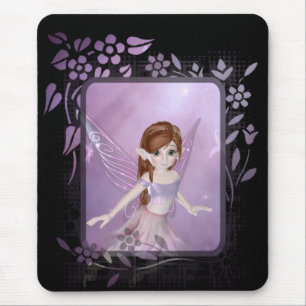 Alfombrilla De Ratón Little Purple Fairy Design 2 - Fantasy Mousepad