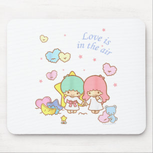 Alfombrilla De Ratón Little Twin Stars Love Is In The Air Valentine Tee