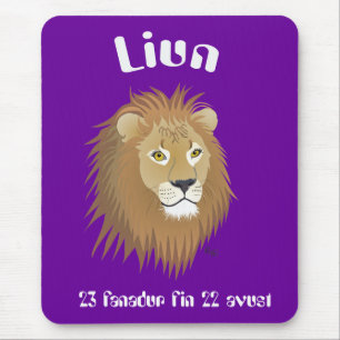 Alfombrilla De Ratón Liun 23 fanadur fin 22 avust Mauspad