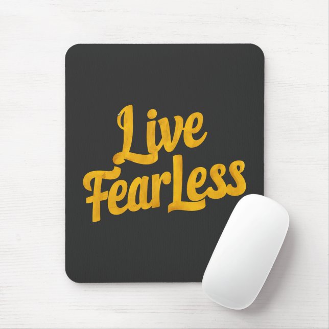 Alfombrilla De Ratón Live Fearless - Motivation (Con ratón)