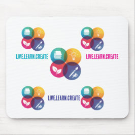 Alfombrilla De Ratón Live.Learn.Create Mouse Pad