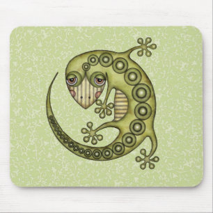 Alfombrilla De Ratón Lizard verde