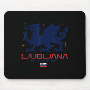Alfombrilla De Ratón Ljubljana Eslovenia Ciudad De Dragones Patriótico