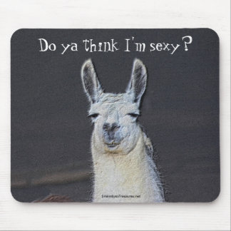 Alfombrilla De Ratón Llama arte facial humorístico