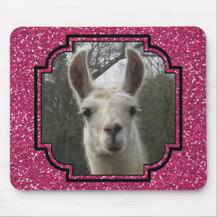 Alfombrilla De Ratón Llama brillante el chispear de N en rosas fuertes