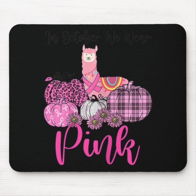 Alfombrilla De Ratón Llama De Concienciación Para Mujeres En Octubre Us (Frente)