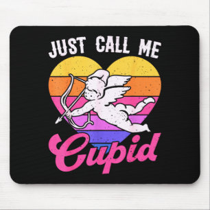 Alfombrilla De Ratón Llámame simplemente Cupido San Valentín Cute Arrow