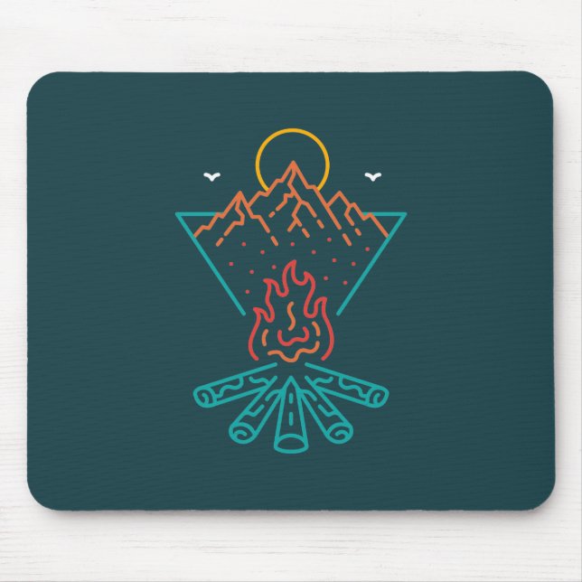 Alfombrilla De Ratón Llaman fuego (Frente)
