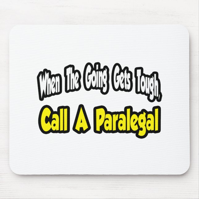 Alfombrilla De Ratón Llamar a Paralegal (Frente)