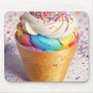 Alfombrilla De Ratón Llamaradas de cono de helado