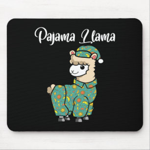 Alfombrilla De Ratón Llamativo pijama de llama divertido cama hora pija