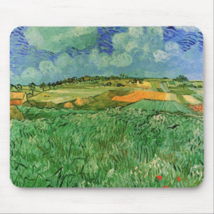 Alfombrilla De Ratón Llanura cerca de Auvers de Vincent van Gogh