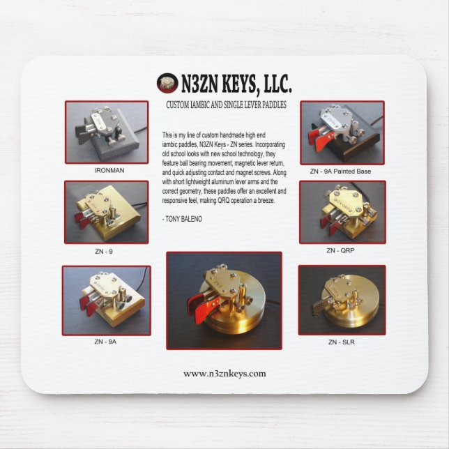 ALFOMBRILLA DE RATÓN LLAVES DE N3ZN, POSTER MOUSEPAD DEL LLC (Frente)