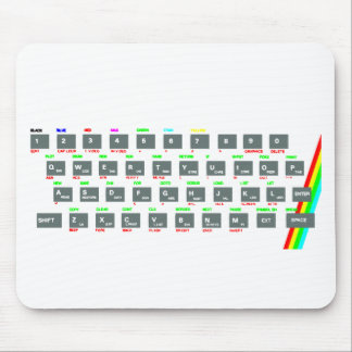 Alfombrilla De Ratón Llaves de teclado del espectro de Sinclair ZX