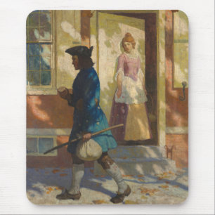 Alfombrilla De Ratón Llegada de Franklin a Filadelfia por N. C. Wyeth