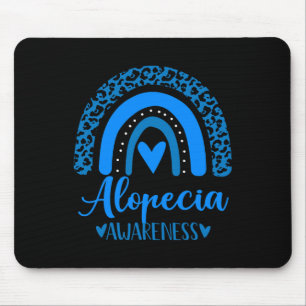 Alfombrilla De Ratón llevamos lavadora de arcoiris azul para Alopecia A