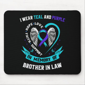 Alfombrilla De Ratón Llevo Camiseta Conciencia Purpura Verde Hermano Po