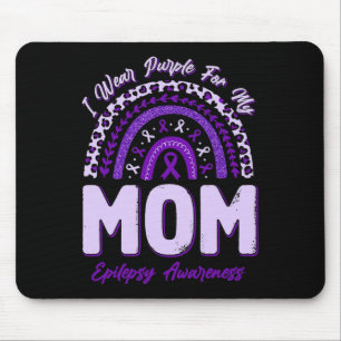 Alfombrilla De Ratón Llevo Púrpura Para Mi Mamá Epilepsia Awareness Rai