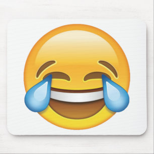 Alfombrilla De Ratón Llorando lágrimas de emoji de alegría