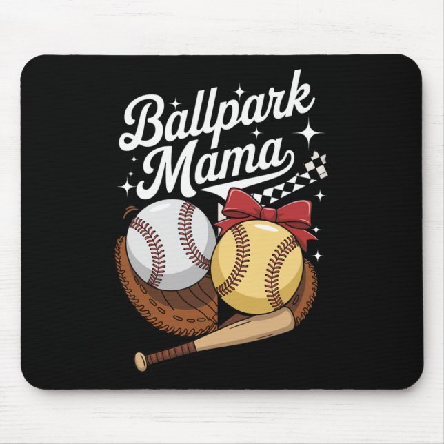Alfombrilla De Ratón Llpark Mama Sell Softll Mom Sports Day Mo (Frente)