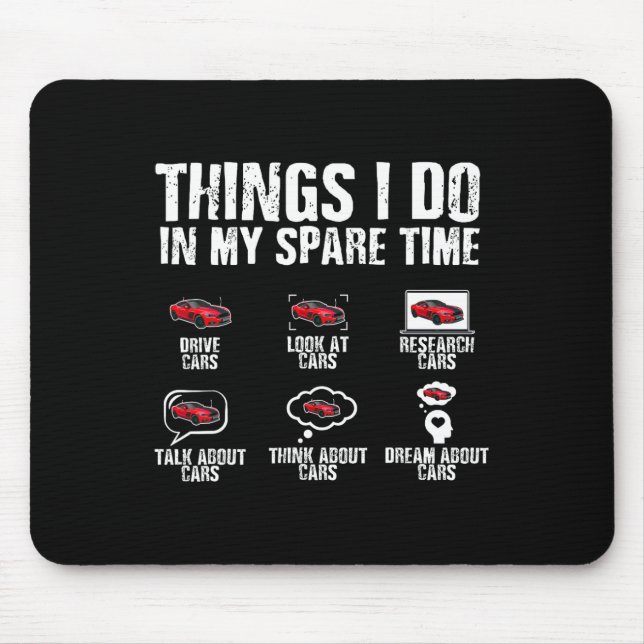 Alfombrilla De Ratón Lo hago en mi tiempo libre Mecánico de automóviles (Frente)
