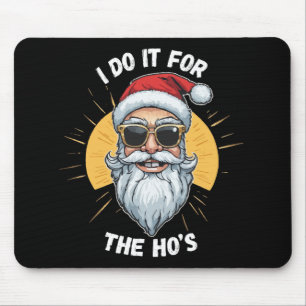 Alfombrilla De Ratón Lo hago por las tetas Santa navidad divertido