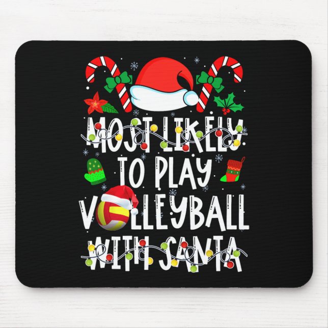Alfombrilla De Ratón Lo Más Probable Es Jugar Voleibol Con Deportes De  (Frente)