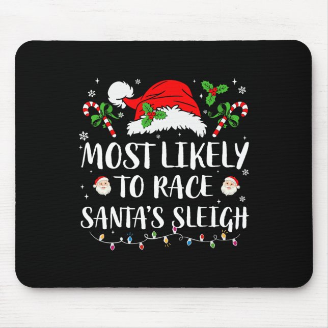 Alfombrilla De Ratón Lo más probable es que se enfrenten los Navidades  (Frente)