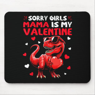 Alfombrilla De Ratón Lo siento chicas mamá es mi dinosaurio sosteniendo
