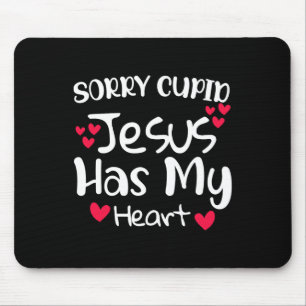 Alfombrilla De Ratón Lo siento Cupido Jesús Tiene Mi Corazón Diseño de