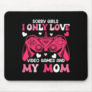 Alfombrilla De Ratón Lo siento los Chicas solo aman el videojuego Gamep