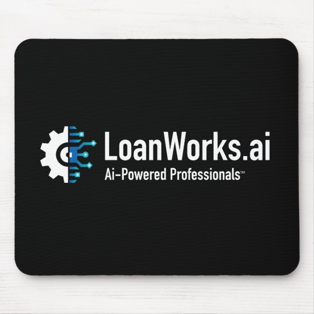 Alfombrilla De Ratón LoanWorks.ai Pro Mouse Pad - Negro (Frente)