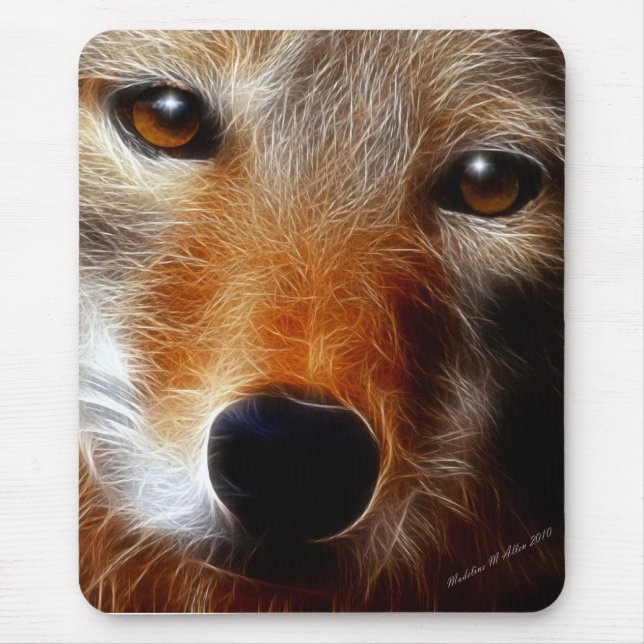 Alfombrilla De Ratón Lobo (Frente)