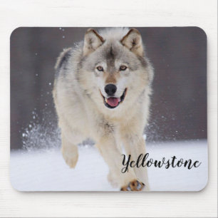 Alfombrilla De Ratón Lobo de Cojín-Yellowstone del ratón