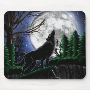 Alfombrilla De Ratón lobo del cojín de ratón