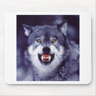 Alfombrilla De Ratón Lobo del gruñido