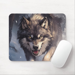 Alfombrilla De Ratón Lobo en invierno