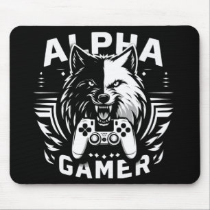 Alfombrilla De Ratón Lobo Gamer Alfa Yin Yang